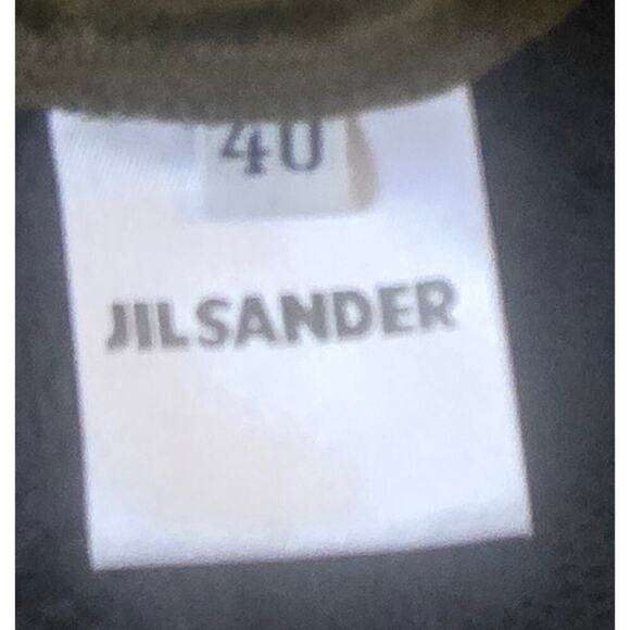 Jil Sander Fleece Wool/Nlyon Army Green Ladies Long Skirt Size 40 - Picture 5 of 8